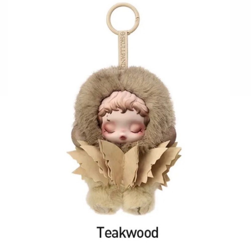 Teakwood Skullpanda L’impressionnisme Doll Pendant